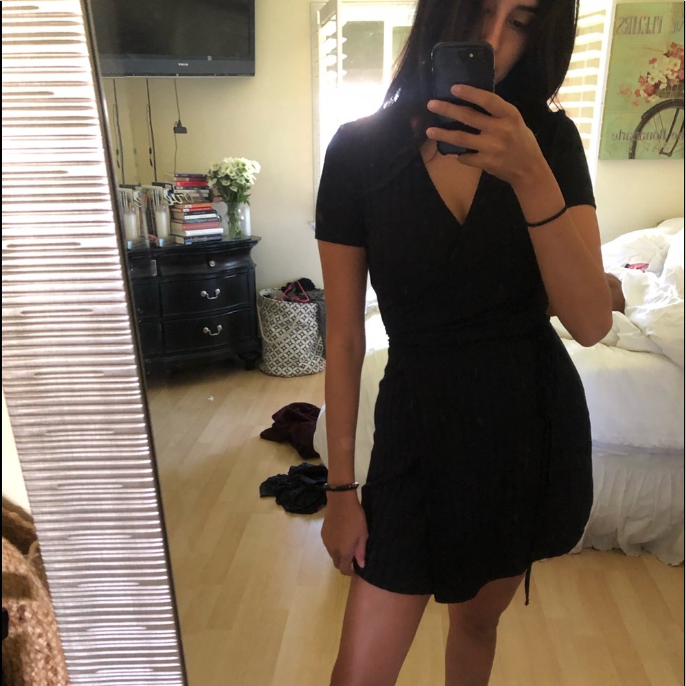 Zara’s little black wrap dress
